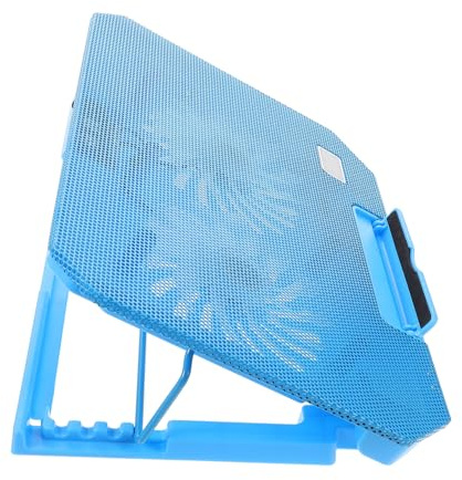 NUOBESTY Supporto Raffreddamento Laptop Regolabile con Doppia Silenziosa e Porte USB Pad Raffreddante Ergonomico per Dispositivi Base Leggera e Antiscivolo per Notebook e Tablet