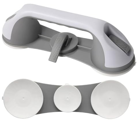 Duvcoywae Shower Handles for Elderly | Suction Toilet Grab Bar for Seniors | Non-Slip Bathroom Grip Assistance for Wall Home Hotel Disabled Seniors Bathtub Handicap Toilet Door