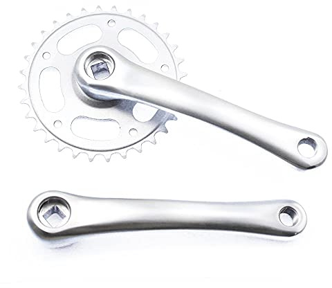 Zpengtai Kurbelgarnitur Fahrradkettenrad Aluminiumlegierung Kurbel 32 Zahn MTB Bike Parts Square Loch Kurbelset Fahrradzubehör Speed