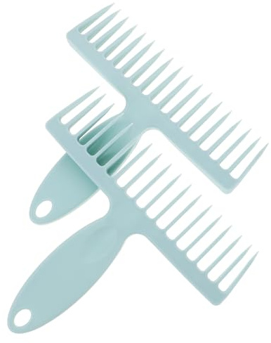 HEANUJJ Peine de Escoba para Limpiar Pelos Diseño Conveniente y Dientes para Eliminar Pelusas, Material Pp, Paquete de 2 Piezas para Limpieza Hogar