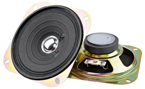 2 altoparlanti audio portatili da 4 pollici a colonna, altoparlante for musica a gamma completa, altoparlante da 8 Ohm e 5 W.