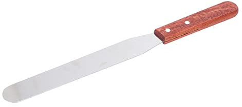 KIMISS Spatole per Cera in Metallo con Manico in Legno - Bastone per Ceretta Dritto in Acciaio Inossidabile per Depilazione, Applicazione Depilatoria e Uso Versatile in Casa o in Salone