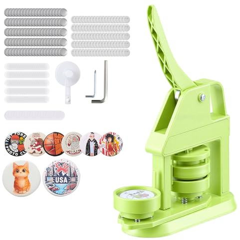 VEVOR Macchina per Spille, Macchina Punzonatrice Kit (58 mm-100 pezzi)