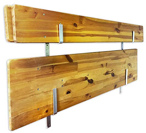 Martenbrown® Wandhalterung für Festzeltgarnitur, Bierbank & Biertisch/Halterung für Biertischgarnitur/Winkelhalterung für Bierzeltgarnitur/Bierbankgarnitur mit Dübel & Schrauben Set