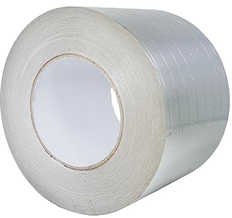 GGR Supplies T.R.U. FSK 6.8 MIL Aluminum Foil Reinforced Scrim/Kraft/Jacketing/Insulate Tape with Rubber Adhesive. 4 (96mm) X 50 Yards.