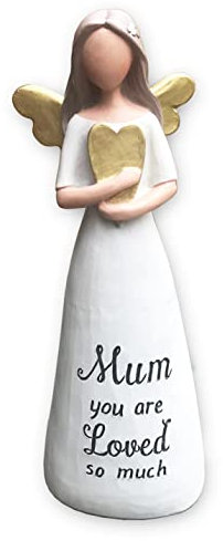 Mum Angel Figurine Ornament Collectible Figure Gift for Mum Birthday Christmas or Mothers Day a thoughtful, meaningful, sentimental or present