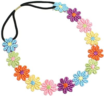 TSHAOUN 3 Pièces Florale Bandeau, Couronne Fleur Cheveux, Élastique Guirlande De Fleur pour Mariage, Fête, Festival