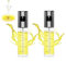 Spruzzatore Olio 2PCS, Nebulizzatore Olio con Scala, 100ml Olio Spray per Friggitrice Ad Aria, Acciaio Inox e Vetro Spruzzino Olio da Cucina Accessori, Dosatore Oio per Cucina, Grigliare, Forno