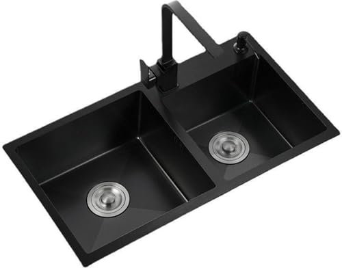 Lavabo Cucina Incasso, Lavandino Cucina In Acciaio Inox, Sottomontante Lavandino, Lavamani industriale per garage(72X40cm/28.3X15.7in)