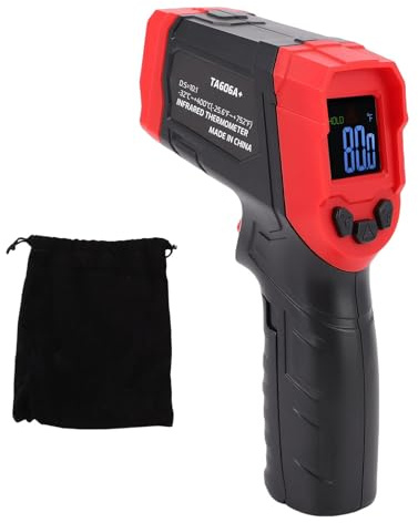 Fafeicy Infrared Thermometer, Non Contact Handheld Digital Temperature Gun with Backlight LCD for Industrial Kitchen Automotive, Measures -25.6°F to 752°F, 10:1 Distance Spot Ratio