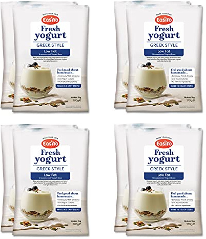 Easiyo griechischer Joghurt-Mix, fettarm, 8 Beutel à 170 g