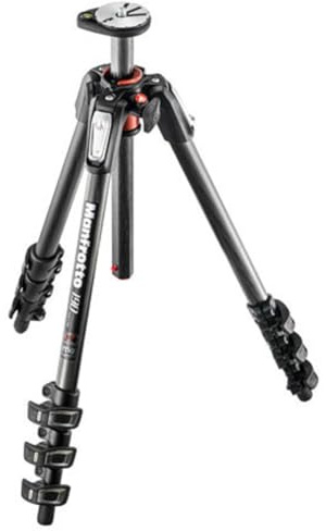 Manfrotto MT190CXPRO4 Stativ aus Kohlefaser, 4 Abschnitte, Schwarz