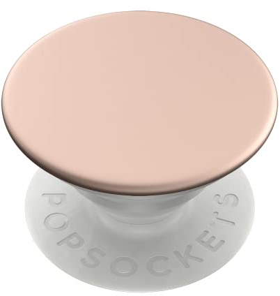 PopSockets - austauschbarer, Ausziehbarer Sockel und Griff für Smartphones und Tablets - Aluminum Rose Gold