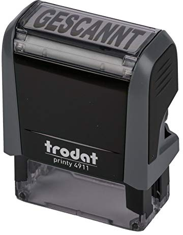 Trodat Printy 4911 grau GESCANNT SCHWARZ