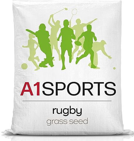 A1 Lawn, Professional Sports Rugby Grass Seed - High Wear Tolerance, Fast Establishment, DEFRA Certified UK Harvested Mix, 5kg