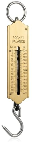 SDMAX Spring Balance Hanging Hook Scale, Handheld, Portable Pocket Balance Scale, Lightweight, Weight Scale With Hook For Home, School, Luggage, Fishing Use (100 Kg)