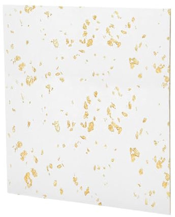 2pcs Acrylplatten, 30 x 30cm Farbige Durchsichtige Acrylglas Platte | 3MM Dicke Acryl Platten Gegossenes für Beschilderungen, DIY-Projekte(Gold Foil)