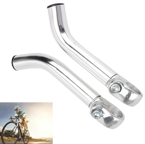 2 Stück Aluminiumlegierung Lenkerhörnchen MTB, Non-Slip,Bike Griffe MTB, 15 cm MTB Griffe Ergonomisch Für E-Bike, Trekkingrad, Mountainbike and Road Bikes