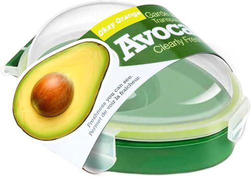 Freshmagis Avocado Keeper, Avocado Storage Container - Keep Your Avocados Fresh for Days (Green, 15.3 x 11 x 7.97 cm, Modern Functional)