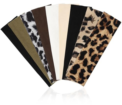 9 fasce per capelli da donna, elastiche, per capelli, da donna, antiscivolo, per sport, unisex, per jogging, allenamento, yoga, fitness