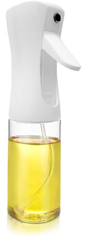 CABLEPELADO Pulverizador de Aceite de 200 ml, Botella de Plástico con Pulverización Fina, Libre de BPA, Boquilla Antigoteo para Cocina, Ensaladas, Freidora de Aire y Parrilla, Fácil de Rellenar