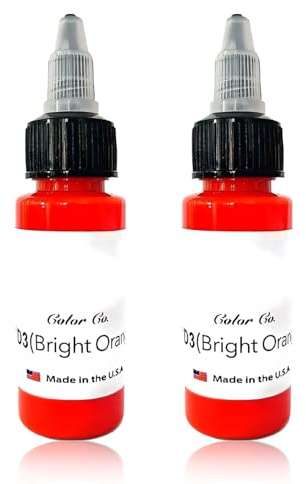 MYGLOAR 2 flaconi di inchiostro nero concentrato per delineare e colorare, inchiostro per tatuaggi professionale. 2 flaconi di inchiostro concentrato (Rosso 30+30 ML)