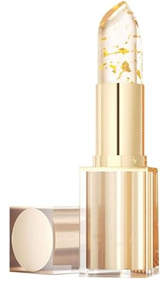 Colour Changing Lipstick - ﻿PH Adjusting Lipstick, Transfer Proof Color Changing Lipsticks, Long Lasting Lipsticks 24 Hours with Gold Foil, Moisturizing Glossy Shine Lip Gloss (1PC)