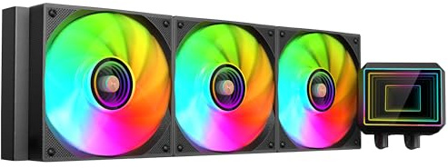 Mars Gaming ML-TWO360, Raffreddamento a Liquido AIO 600W TDP, 3x Ventola ARGB Infinity Mirror 12cm FDB, Nucleo in Rame e Alluminio, Pompa Opti-Chamber 4ª Generazione e Microcanali, Nero