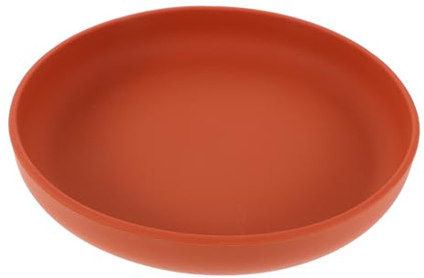 Healvian Assiette Anti-déversement Silicone pour Personnes Âgées Ventouse, Bol Incassable Caramel, Vaisselle Adaptée Autonomie Repas Quotidien