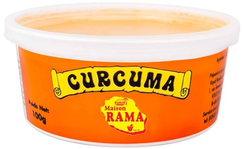 MAISON RAMA - Ile de la Réunion - Epices : (Lot de 1, Curcuma en pot 100g)