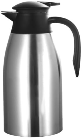 ARTSEWPLY Jarra Térmica de Acero Inoxidable 304 Capacidad 2L Doble Capa Aislante Tapa Hermética Antigoteo Adecuado para Café y Bebidas Calientes en Hogar Oficina y Camping