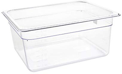 Vogue U230 Récipient Gastronorm en polycarbonate Transparent Capacité 8,8 l 325 x 265 x 150 mm