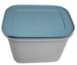 Tupperware Contenitore per congelatore in cristallo di ghiaccio con coperchio (trasparente – turchese 1,1 litro)