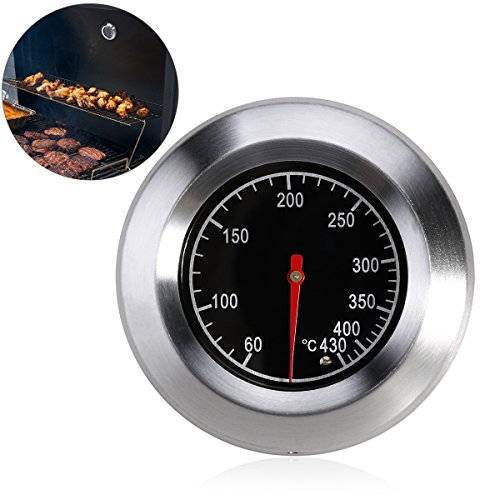 Bestomz Thermomètre de barbecue analogique pour tous les barbecues et fumoirs