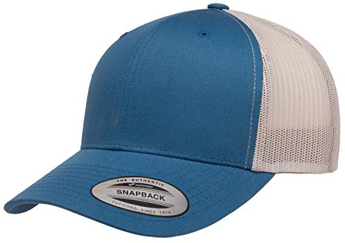 Yupoong YP Classics Retro Trucker Cap, Steel Blue/Silver, OSFA