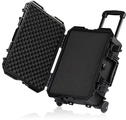 Zelsius Valise à Transport avec Rembourrage en Mousse |18 litres |Porte-Document, Attache-Case, Valise à roulettes | Mallette pour Appareil Photo, Maquillage, Arme, Caisse à Outils, Valise Trolley