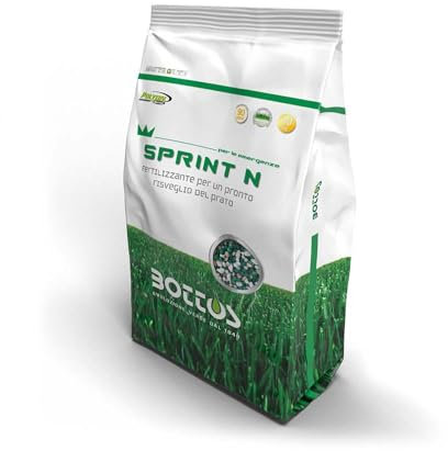 Bottos Sprint N 10 kg - Concime Fertilizzante granulare per tappeti erbosi - Azoto a cessione programmata per l'immediato rinverdimento - Prato Erboso Shop