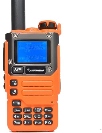 HYS Quansheng UV-K5(8) 5W 144-146 MHz/430-440 MHz Walkie Talkie | Long Range Wiederaufladbares Zwei-Wege-Funkgerät (mit Schraubhalterung), 200 Kanal VOX-Funktion, LED-Licht eingebaut