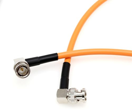 HangTon Câble vidéo coaxial 12 G 4K SDI BNC vers BNC Canare LV-61S 75 ohm pour appareil photo Sony Arri RED Canon Atomos Ninja V Monitor Hollyland Teradek 3M Orange