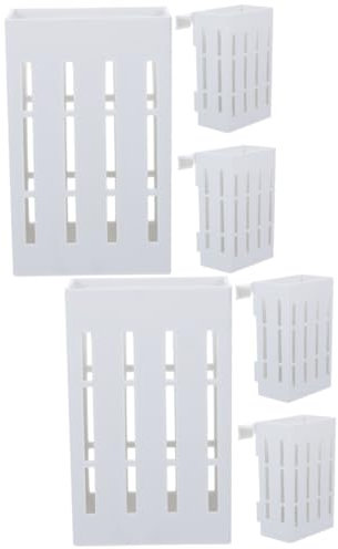 Toddmomy 6pièces Porte-Plantes Plastique pour Aquarium Pot Suspendu pour Plantes Aquatiques avec Trous Décoration Et Culture Hydroponique