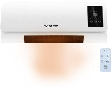 Avilia Termoconvettore Elettrico da Parete con Comodo Telecomando e Display LED Intuitivo 2000W - Alette Oscillanti per una Distribuzione Uniforme del Calore e Timer Fino a 6 Ore
