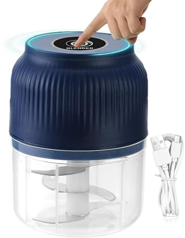 Picador de carne, licuadora de huevos recargable por USB, cortador de