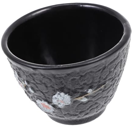 OFFSCH Tasse à Thé en Fonte Japonaise Rétro Petite Taille Design de Fleur de Prunier Service à Thé Kung Fu Matière Fonte Ensemble de Style Aléatoire