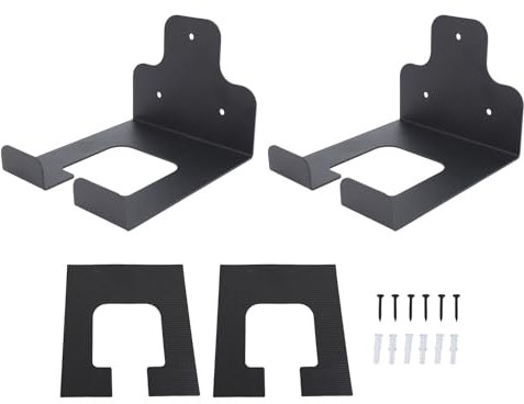 NOENNULL 2 Stück Garagen-Organizer, Trimmer-Rack, Robuste Garagenhaken, Garagen-Aufbewahrungs-U-Haken, Gartengeräte-Aufbewahrungsorganisator, Wandmontage-Stahlhaken für Rasentrimmer,