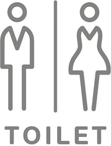 Panneaux de Porte de Toilette, Panneaux de Porte de Salle de Bain, décoration Amusante, Panneau de Toilettes, Panneau de Salle de Bain pour Homme et Femme, Panneau de Porte de WC Unisexe en