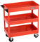 MAXPOWER Carro de herramientas con 3 compartimentos de metal, 72 x 36,5 x 66,3 cm, versátil caja de herramientas para piezas pequeñas y herramientas grandes, 2 ruedas con freno de estacionamiento