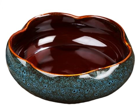 IOIUSKKU Bol en céramique pour diverses Plantes, Fleurs, décoration de Bureau, Pot en céramique pour narcisses, Pot de Fleurs hydroponique, Pot de Lotus, tapez+1