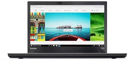 Lenovo THINKPAD T470 Portátil 14” Negro i5-6200U 8GB RAM 256GB SSD y Gráficos Intel HD 520 | Fiabilidad Profesional | Windows 11 Pro (Reacondicionado)