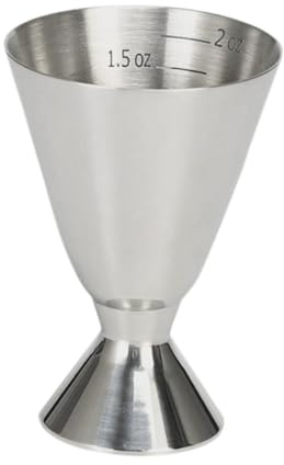 KiBcsLic Jigger per Cocktail per Barman, Strumento per Cocktail, Whisky, Agrodolce