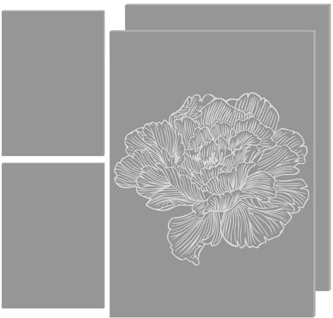 4 Pièces Plaque D'Impression de Linoléum, Linogravure Plaque, Feuilles Caoutchouc Souple à Graver, Feuille de Tampon en Caoutchouc Gravée Au Laser, pour DIY Impression en Relief, Projets D'artisanat